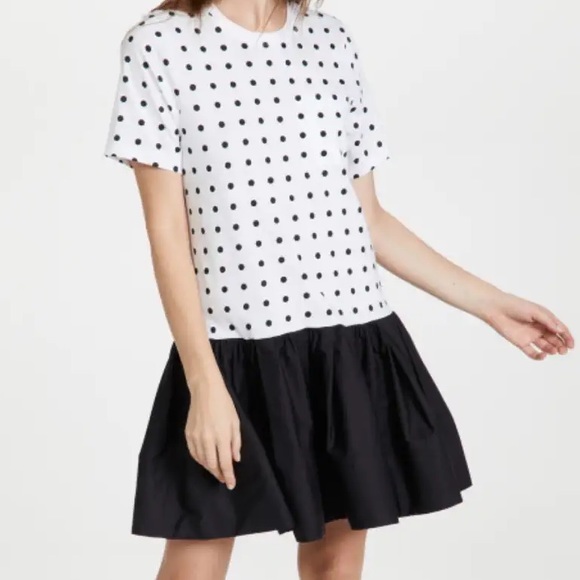 Tanya Taylor - Katlyn Dress - Mid-weight jersey Polka-dot print - Picture 3 of 12